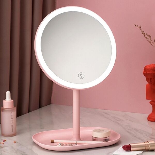 Зеркало для макияжа Jordan Judy LED Makeup Mirror NV529 (Pink) - 1