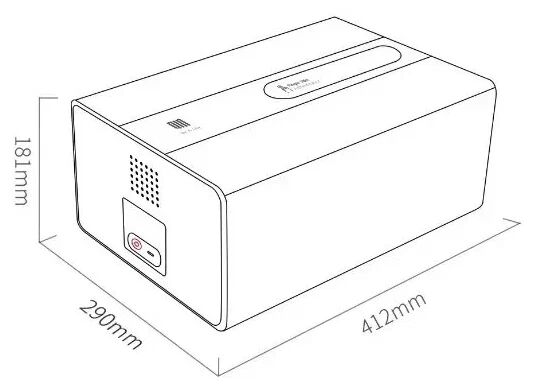 Электронный сейф Qin Multifunctional Identification Private Box (White/Белый) - 3