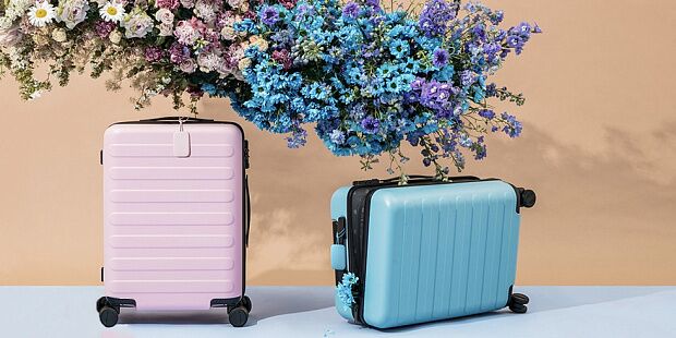  Чемодан 90 Points Rhine Flower Suitcase 20 (Blue/Голубой) - 2