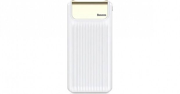 Внешний аккумулятор Baseus Thin QC3.0 Dual Input Digital Display Power Bank 10000mAh (White/Белый) - 1
