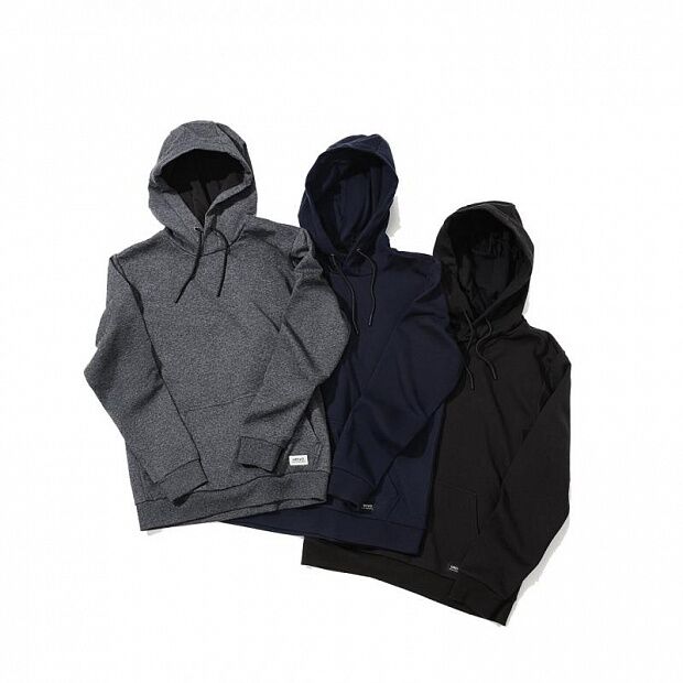Xiaomi Urevo Life Men's Fleece Hooded Sweater (Black) - 2