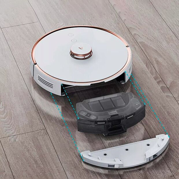 Робот-пылесос с базой самоочистки Viomi Robot Vacuum Cleaner Alpha S9 V-RVCLMD28A EU (White) - 5