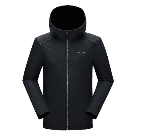 Куртка Pelliot And Windproof Warm Soft Shell Coat (Black/Черный) 
