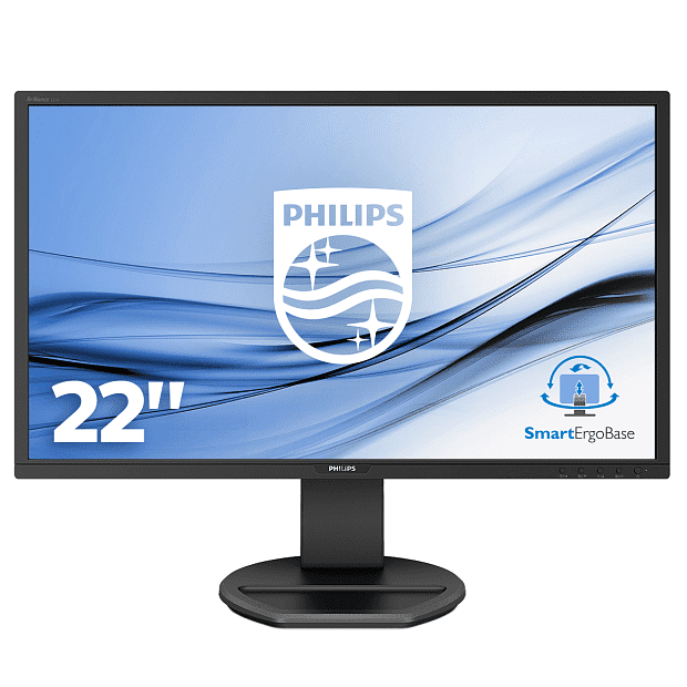 Монитор Philips LCD 21.5 16:9 1920х1080(FHD) TN, nonGLARE, 250cd/m2, H170/V160, 1000:1, 50M:1, 16.7M, 1ms, VGA, HDMI, Height adj, Pivot, Tilt, Swi - 2